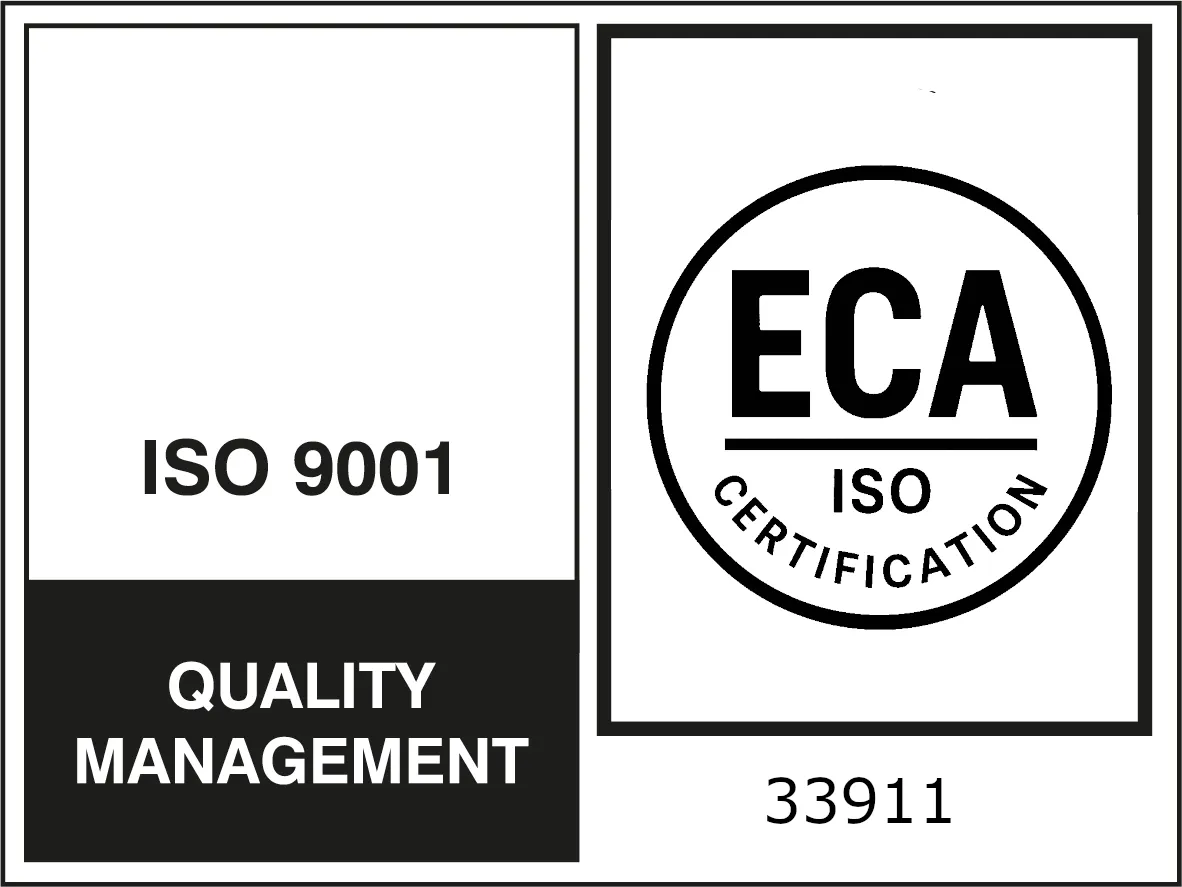 ECA ISO 9001 Quality Management certified